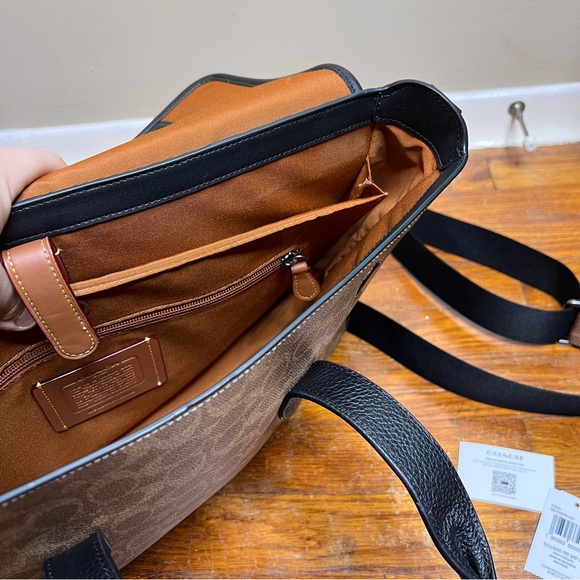 COACH Sullivan Portfolio Brief In Signature Canvas - Picture 10 of 15